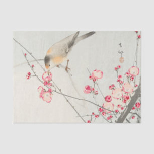 FLEURS DE CERISIER AVEC le papier de soie de soie