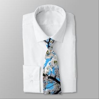 Fleurs de Cerisier Blanc Cravate