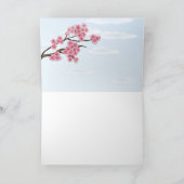 Fleurs de cerisier - carte de voeux (Intérieur)