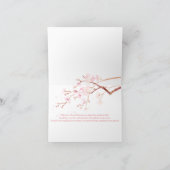 Fleurs de cerisier d'aquarelle Mitzvah ✡ Merci (Intérieur)