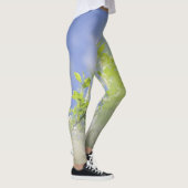 Fleurs de cerisier d'oiseaux Leggings Sky (Droite)