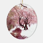 Fleurs de cerisier en ornement de neige (Gauche)