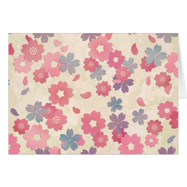 Fleurs de cerisier en pastel de Sakura (Devant horizontal)