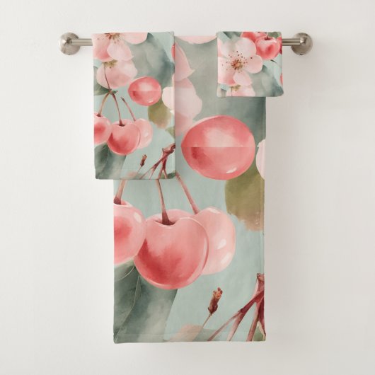 Fleurs de cerisier et cerises Art de printemps (En situation)