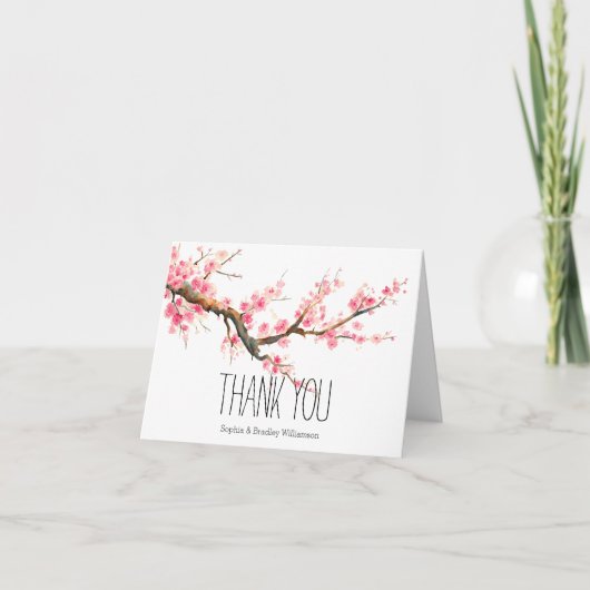 Fleurs de cerisier et oiseaux Merci (Devant)