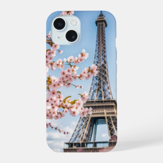 Fleurs de cerisier et serviette Eiffel (Verso)