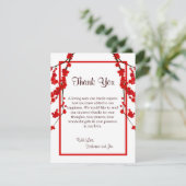 fleurs de cerisier PLATES de rouge du carte de (Debout devant)