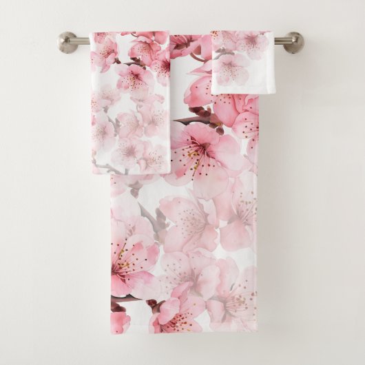 Fleurs de cerisier rose blanc (En situation)