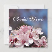 Fleurs de cerisier rose invitation à la douche nup (Dos)