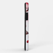 Fleurs de cerisier rose-rouge chaud Coque iPhone / (Dos/Droite)