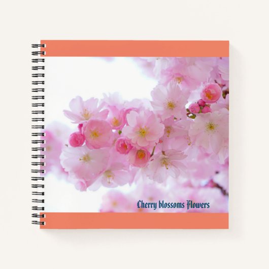 Fleurs de cerisiers Carnet spiral (Devant)