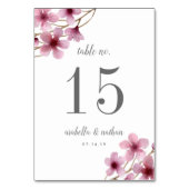 Fleurs de cerisiers | Carte de numéro de table per (Par défaut)