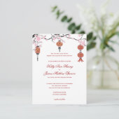 Fleurs de cerisiers et lanternes rouges| Cartes de (Debout devant)