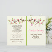 Fleurs de cerisiers roses, programme de mariage de (Debout devant)