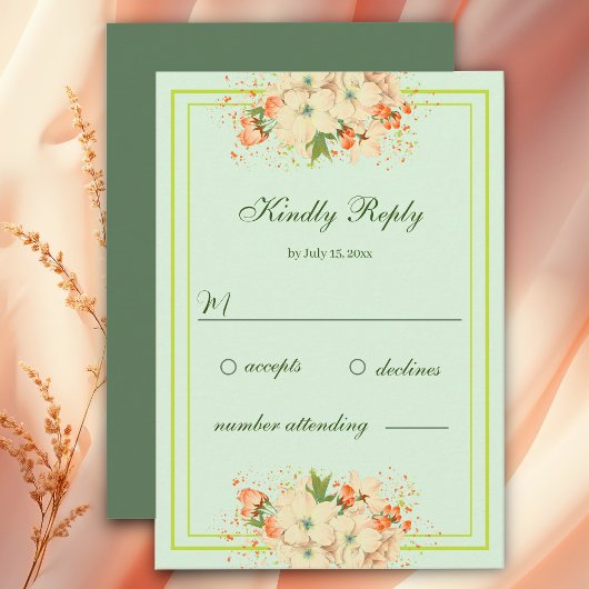 Fleurs de cerisiers roses, RSVP