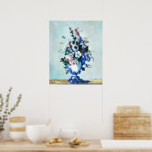 Fleurs de Cézanne dans un vase rococo Impression d (Cuisine)