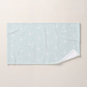 Fleurs de champ étoiles marguerite motif bleu clai (Serviette à main)