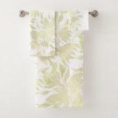 Fleurs de champ Liséré texturé blanc doré (En situation)