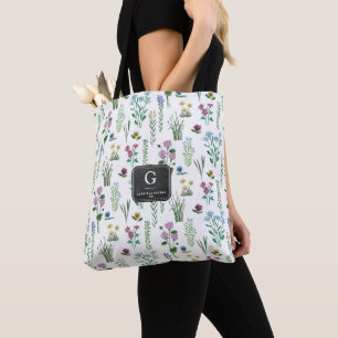 Fleurs de champ Modèle floral   SAC FOURRE-TOUT