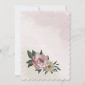fleurs de champagne rose carte de siège (Dos)