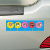 "Fleurs de chats" Jardin LOL Funny Sticker pare-ch (En voiture)