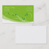 Fleurs de chaux Cartes de visite (Devant / Derrière)