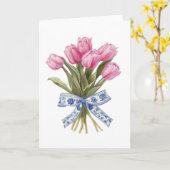 Fleurs de chinoiserie Bouquet floral Vierge Carte  (Fleur jaune)