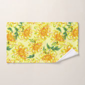 Fleurs de chrysanthème jaune (Serviette à main)