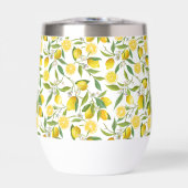Fleurs de Citron d'Été Monogramme Initiales  (Avant)