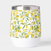 Fleurs de Citron d'Été Monogramme Initiales  (Arrière)
