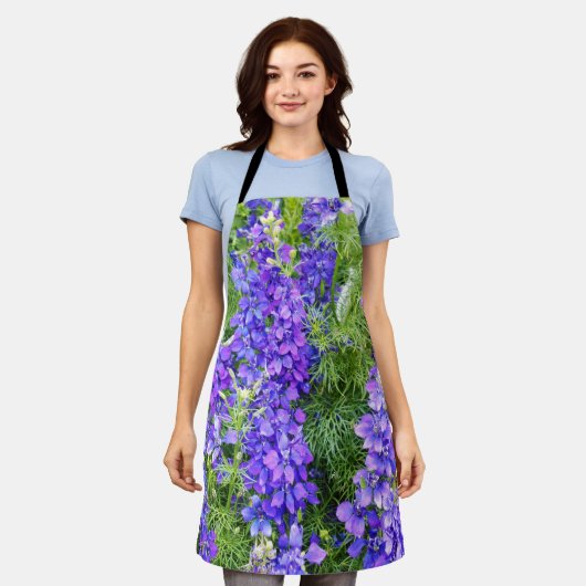 Fleurs De Clematis Violet En Fleur, Tablier D'Impr (Porté)