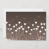 Fleurs de cœur - Faire-part de mariage (Dos)