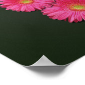 Fleurs de coeur rose Fête des mères - Poster Impri (Coin)