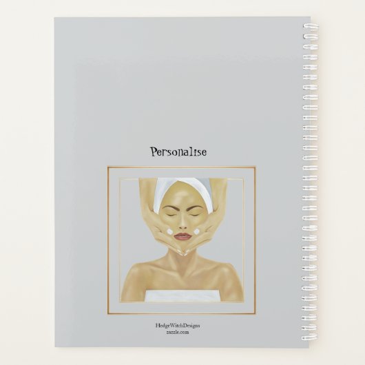 Fleurs de cône rose Massage AutoCare Journal Flora (Dos)