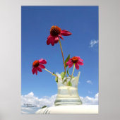 Fleurs de confleurs roses Poster (Devant)