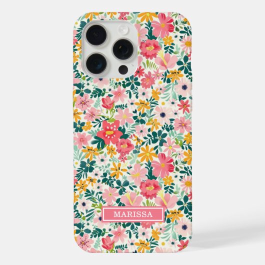 Fleurs de Corail Ditsy Monogrammées (Verso)