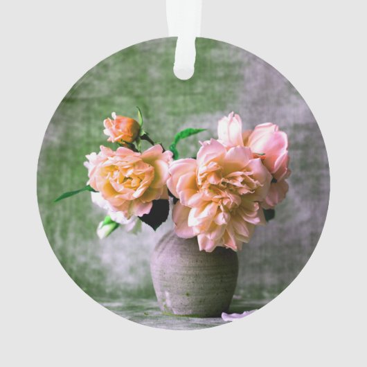 Fleurs de corail en Vase gris rose orange (dos)