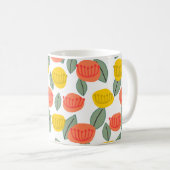 Fleurs de corail et d'or Café Mug (Devant droit)