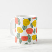Fleurs de corail et d'or Café Mug (Devant gauche)