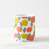 Fleurs de corail et d'or Café Mug (Centre)