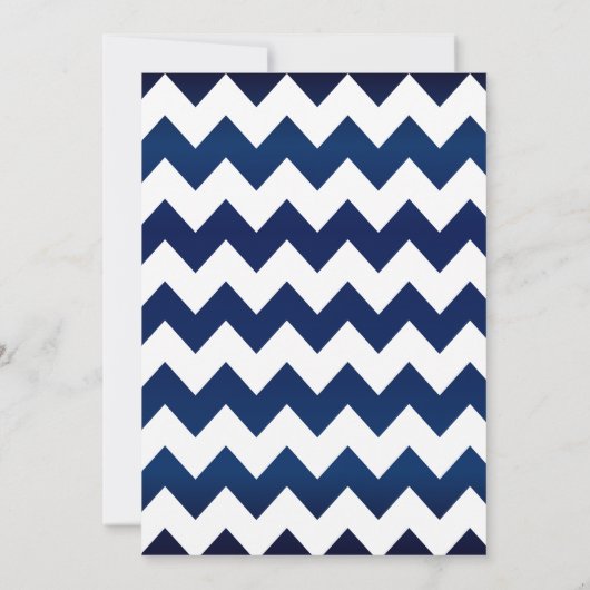 Fleurs de corail et Invitation bleu marine (Dos)