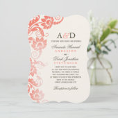 Fleurs de corail Ombre Classy Invitations de maria (Debout devant)