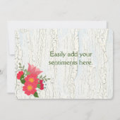 Fleurs de corail, Peinture de crackle, Bonne carte (Dos)