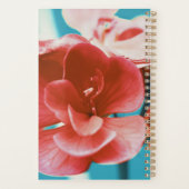 Fleurs de corail rouge pâle et élégant Turquoise (Dos)