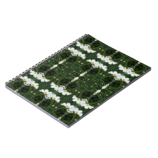 Fleurs de Cosmos blanc Carnet d'art Abstrait (Côté gauche)