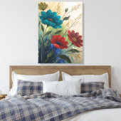 Fleurs de Cosmos Gras Impression de Peinture Abstr (Insitu(Chambre))
