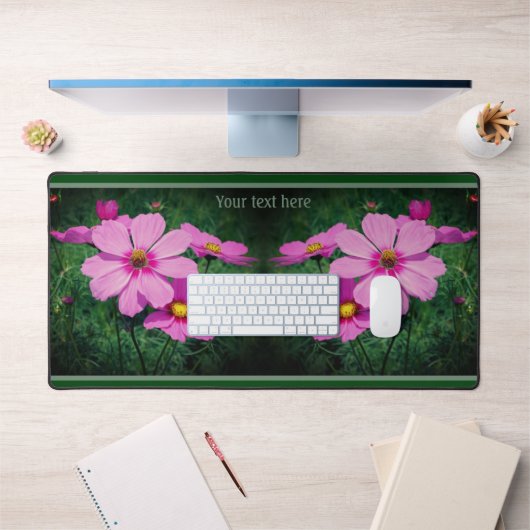 Fleurs de Cosmos rose Nature Personnalisée (Bureau 1)
