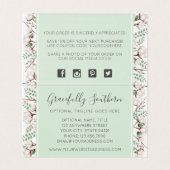 Fleurs de coton rustiques du Sud sur Merci de bois (Inside Unfolded)