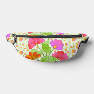 Fleurs de couleur grand pop rose et orange vert pâ