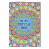 Fleurs de Crochet d'anniversaire maman (Devant)